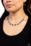 Modest Masterpiece - Blue Necklace - Paparazzi Accessories Necklace Bedazzle Me Pretty Mobile Fashion Boutique