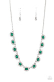 Modest Masterpiece - Green Necklace - Paparazzi Accessories Necklace Bedazzle Me Pretty Mobile Fashion Boutique