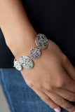 Modestly Malibu - Silver Bracelet - Paparazzi Accessories Bracelet Bedazzle Me Pretty Mobile Fashion Boutique