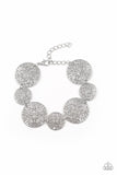 Modestly Malibu - Silver Bracelet - Paparazzi Accessories Bracelet Bedazzle Me Pretty Mobile Fashion Boutique