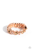 Modestly Modern - Copper Ring - Paparazzi Accessories Ring Bedazzle Me Pretty Mobile Fashion Boutique