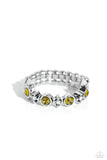 Modestly Modern - Green Ring - Paparazzi Accessories Ring Bedazzle Me Pretty Mobile Fashion Boutique