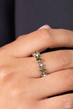 Modestly Modern - Green Ring - Paparazzi Accessories Ring Bedazzle Me Pretty Mobile Fashion Boutique