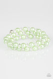 Modestly Modest - Green Bracelet - Paparazzi Accessories Bracelet Bedazzle Me Pretty Mobile Fashion Boutique