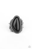 Mojave Magic - Black Ring - Paparazzi Accessories Ring Bedazzle Me Pretty Mobile Fashion Boutique