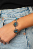 Mojave Mandalas - Blue Bracelet - Paparazzi Accessories Bracelet Bedazzle Me Pretty Mobile Fashion Boutique