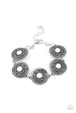 Mojave Mandalas - White Bracelet - Paparazzi Accessories Bracelet Bedazzle Me Pretty Mobile Fashion Boutique