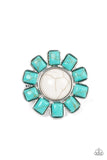 Mojave Marigold - White Ring - Paparazzi Accessories Ring Bedazzle Me Pretty Mobile Fashion Boutique
