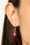 Mojave Medallion - Pink Necklace - Paparazzi Accessories Necklace Bedazzle Me Pretty Mobile Fashion Boutique