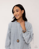 Mojave Mirage - Orange Necklace - Paparazzi Accessories Necklace Bedazzle Me Pretty Mobile Fashion Boutique