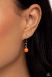 Mojave Mirage - Orange Necklace - Paparazzi Accessories Necklace Bedazzle Me Pretty Mobile Fashion Boutique