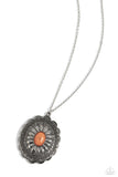 Mojave Mirage - Orange Necklace - Paparazzi Accessories Necklace Bedazzle Me Pretty Mobile Fashion Boutique
