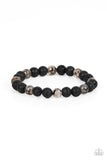 Molten Mogul - Black Bracelet - Paparazzi Accessories Bracelet Bedazzle Me Pretty Mobile Fashion Boutique