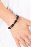 Molten Mogul - Black Bracelet - Paparazzi Accessories Bracelet Bedazzle Me Pretty Mobile Fashion Boutique