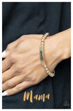 Mom Squad - Gold Bracelet - Paparazzi Accessories Bracelet FS-Bedazzle Me Pretty Mobile Fashion Boutique