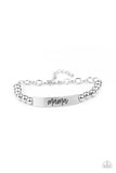 Mom Squad - Silver Bracelet - Paparazzi Accessories Bracelet Bedazzle Me Pretty Mobile Fashion Boutique