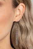 Monarch Meadow - Silver Necklace - Paparazzi Accessories Necklace Bedazzle Me Pretty Mobile Fashion Boutique