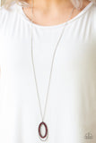 Money Mood - Red Necklace - Paparazzi Accessories Necklace Bedazzle Me Pretty Mobile Fashion Boutique