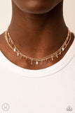 Monochromatic Magic - Rose Gold Necklace - Paparazzi Accessories Necklace Bedazzle Me Pretty Mobile Fashion Boutique