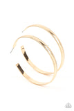 Monochromatic Magnetism - Gold Earrings - Paparazzi Accessories Earrings Bedazzle Me Pretty Mobile Fashion Boutique