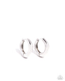 Monochromatic Makeover - Silver Earrings - Paparazzi Accessories Earrings Bedazzle Me Pretty Mobile Fashion Boutique