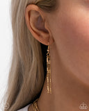 Monochromatic Marvel - Gold Necklace - Paparazzi Accessories Necklace Bedazzle Me Pretty Mobile Fashion Boutique