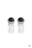 Monsoon Season - Black Earrings - Paparazzi Accessories Earrings Bedazzle Me Pretty Mobile Fashion Boutique
