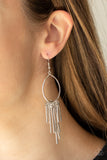 Mood Swing - Silver Earrings - Paparazzi Accessories Earrings Bedazzle Me Pretty Mobile Fashion Boutique