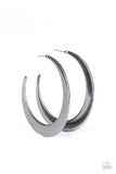 Moon Beam - Black Earrings - Paparazzi Accessories Earrings Bedazzle Me Pretty Mobile Fashion Boutique