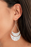 Moon Landings - Silver Earrings - Paparazzi Accessories Earrings Bedazzle Me Pretty Mobile Fashion Boutique