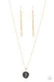 Moon Magic - Black Necklace - Paparazzi Accessories Necklace Bedazzle Me Pretty Mobile Fashion Boutique