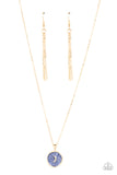 Moon Magic - Blue Necklace - Paparazzi Accessories Necklace Bedazzle Me Pretty Mobile Fashion Boutique