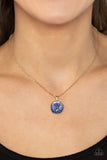 Moon Magic - Blue Necklace - Paparazzi Accessories Necklace Bedazzle Me Pretty Mobile Fashion Boutique