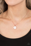 Moon Magic - Copper Necklace - Paparazzi Accessories Necklace Bedazzle Me Pretty Mobile Fashion Boutique