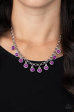 Moonbeam Magic - Purple Necklace - Paparazzi Accessories Necklace Bedazzle Me Pretty Mobile Fashion Boutique