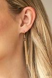 Moonlight Sailing - Gold Necklace - Paparazzi Accessories Necklace Bedazzle Me Pretty Mobile Fashion Boutique
