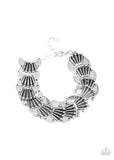 Moonlit Mesa - Silver Bracelet - Paparazzi Accessories Bracelet Bedazzle Me Pretty Mobile Fashion Boutique