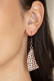 Moonwalk Magic - Copper Necklace - Paparazzi Accessories Necklace Bedazzle Me Pretty Mobile Fashion Boutique