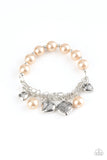 More Amour - Brown Bracelet - Paparazzi Accessories Bracelet Bedazzle Me Pretty Mobile Fashion Boutique