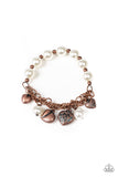 More Amour - Copper Bracelet - Paparazzi Accessories Bracelet Bedazzle Me Pretty Mobile Fashion Boutique