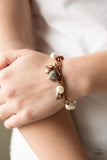 More Amour - Copper Bracelet - Paparazzi Accessories Bracelet Bedazzle Me Pretty Mobile Fashion Boutique