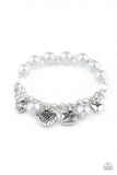 More Amour - Silver Bracelet - Paparazzi Accessories Bracelet Bedazzle Me Pretty Mobile Fashion Boutique