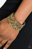 More Bang For Your Buck - Brass Bracelet - Paparazzi Accessories Bracelet Bedazzle Me Pretty Mobile Fashion Boutique