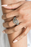 More Or FLAWLESS - Blue Ring - Paparazzi Accessories Ring Bedazzle Me Pretty Mobile Fashion Boutique