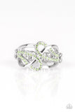 More Or FLAWLESS - Green Ring - Paparazzi Accessories Ring Bedazzle Me Pretty Mobile Fashion Boutique