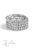 More than a Moment - White - 2023 Zi Collection Bracelet  - Paparazzi Accessories Bedazzle Me Pretty Mobile Fashion Boutique