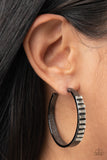 More To Love - Black Earrings - Paparazzi Accessories Earrings Bedazzle Me Pretty Mobile Fashion Boutique