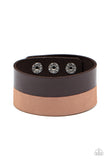 MOUNTAIN MAN to MOUNTAIN MAN - Brown Mens Bracelet - Paparazzi Accessories Mens Bracelet Bedazzle Me Pretty Mobile Fashion Boutique