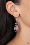 Mountain Mantra - Pink Earrings - Paparazzi Accessories Earrings Bedazzle Me Pretty Mobile Fashion Boutique