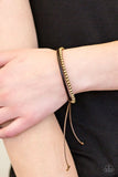 Mountain Mod - Brass Bracelet - Paparazzi Accessories Bracelet Bedazzle Me Pretty Mobile Fashion Boutique